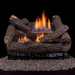 18 In. Stacked Red Oak Vent Free Indoor Natural Gas Log Set With Thermostat Control And Fiber Logs 14 18 In. Stacked Red Oak Vent Free Indoor Natural Gas Log Set With Thermostat Control And Fiber Logs -Fire Place Store duluth forge ventless gas fireplace logs 171457 76 1000