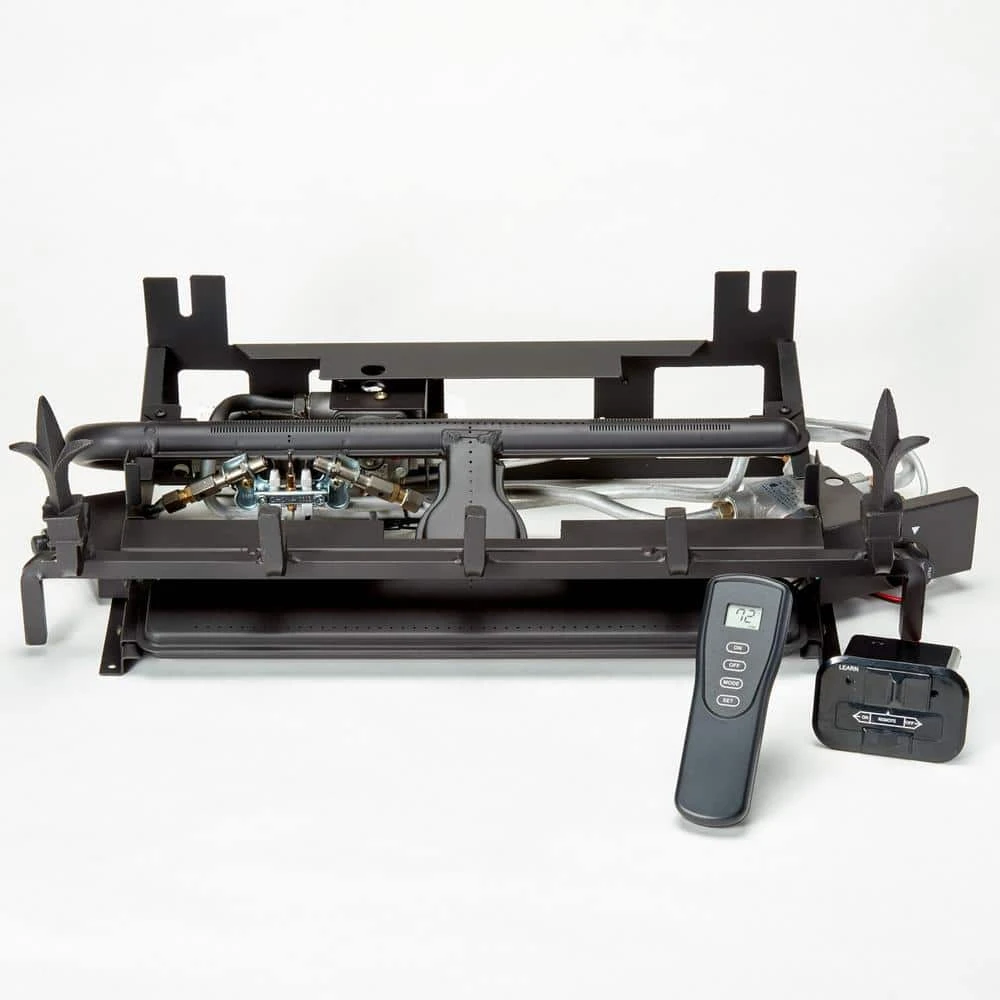 Ventless Dual Fuel Gas Log Set - 24 In. Berkshire Stacked Oak - Remote Control 5 Ventless Dual Fuel Gas Log Set - 24 In. Berkshire Stacked Oak - Remote Control - Image 5