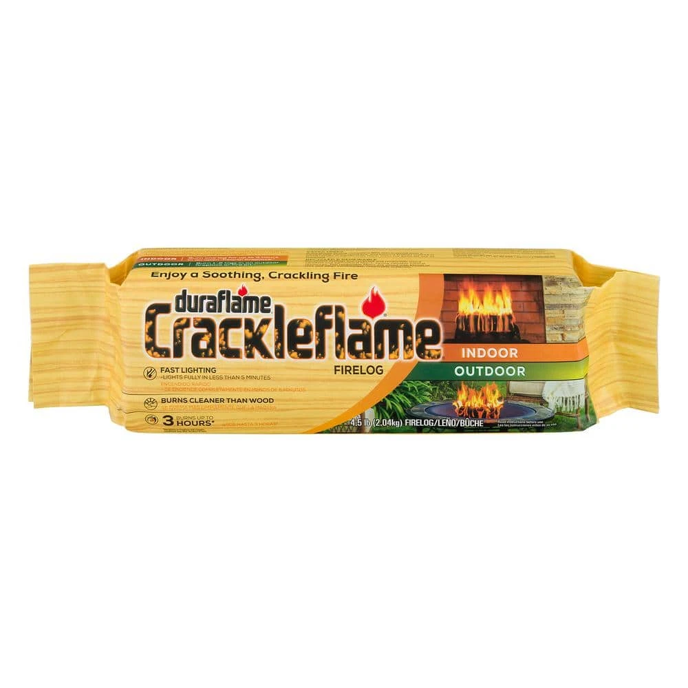 Crackleflame 4.5 Lb. Indoor/Outdoor Firelogs (4-Pack), 3 Hour Burn 3 Crackleflame 4.5 Lb. Indoor/Outdoor Firelogs (4-Pack), 3 Hour Burn - Image 3