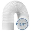 5.9 In. X 6.56 Ft. Insulated Flexible Duct, Exhaust Hose For Portable Air Conditioner, Exhaust Hose For Air Cooler