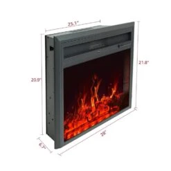 28 In. Direct Vent Electric Fireplace Insert With Infrared Remote -Fire Place Store electric fireplace inserts fsefitj23b2 fa 1000