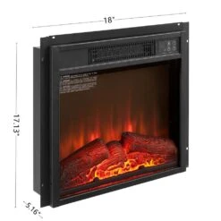 18 In. Electric Fireplace Insert With Built-In Overheating Protection And 3 Flame Intensities Adjustable 7 18 In. Electric Fireplace Insert With Built-In Overheating Protection And 3 Flame Intensities Adjustable -Fire Place Store electric fireplace inserts zn 225 c3 1000
