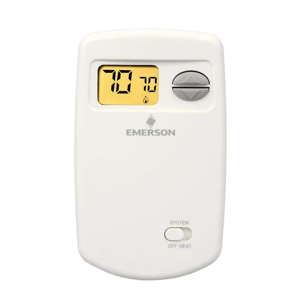 Emerson 70 Series Classic, Non-Programmable, Heat Only (1H/0C) Vertical Thermostat 1 Emerson 70 Series Classic, Non-Programmable, Heat Only (1H/0C) Vertical Thermostat