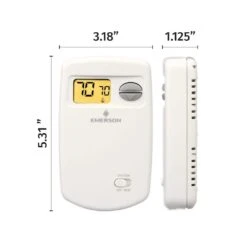 Emerson 70 Series Classic, Non-Programmable, Heat Only (1H/0C) Vertical Thermostat 7 Emerson 70 Series Classic, Non-Programmable, Heat Only (1H/0C) Vertical Thermostat -Fire Place Store emerson non programmable thermostats 1e78 140 c3 1000