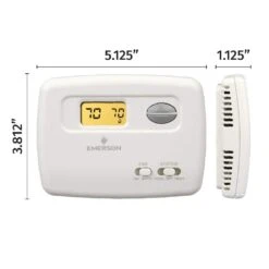 Emerson 70 Series Classic, Non-Programmable, Single Stage (1H/1C) Thermostat 7 Emerson 70 Series Classic, Non-Programmable, Single Stage (1H/1C) Thermostat -Fire Place Store emerson non programmable thermostats 1f78 144 c3 1000