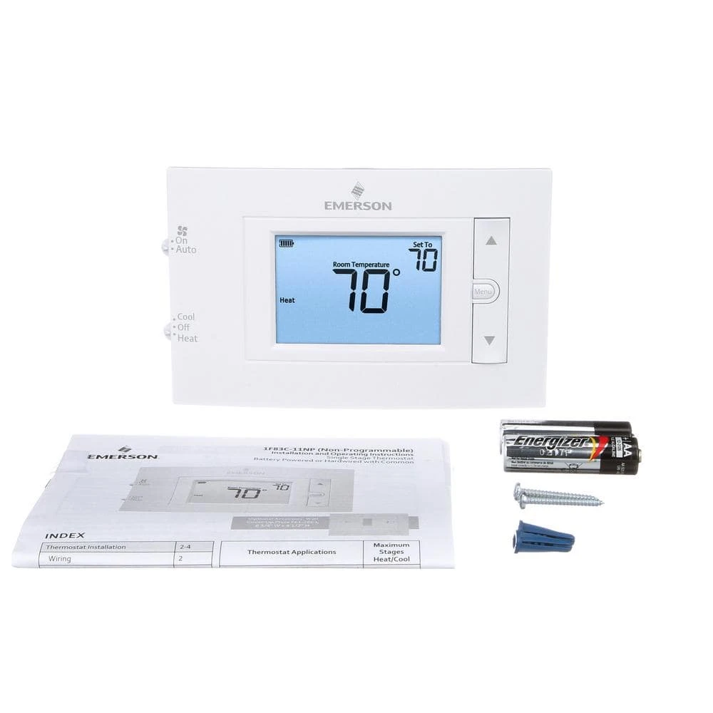Emerson 80 Series, Non-Programmable, Single Stage (1H/1C) Thermostat 4 Emerson 80 Series, Non-Programmable, Single Stage (1H/1C) Thermostat - Image 4