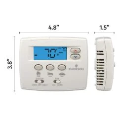 Emerson 80 Series Blue, Non-Programmable, Single Stage (1H/1C) Easy Set Thermostat 7 Emerson 80 Series Blue, Non-Programmable, Single Stage (1H/1C) Easy Set Thermostat -Fire Place Store emerson non programmable thermostats 1f86ez 0251 c3 1000