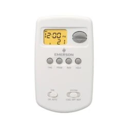 Emerson 70 Series Classic, 5 + 2 Day Programmable, Single Stage (1H/1C) Vertical Thermostat