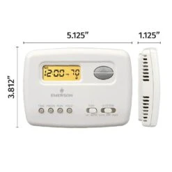Emerson 70 Series Classic, 5 + 2 Programmable, Single Stage (1H/1C) Thermostat -Fire Place Store emerson programmable thermostats 1f78 151 c3 1000