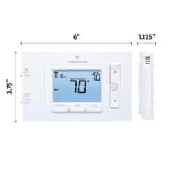 Emerson 80 Series, 7 Day Programmable, Heat Pump (2H/1C) Thermostat -Fire Place Store emerson programmable thermostats 1f83h 21pr c3 1000