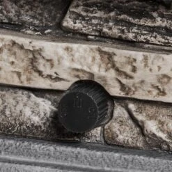 Envirostone 14 In. W 15000 Btu Envirostone Brown (MGO)Propane Outdoor Fire Pit With Lava Rocks -Fire Place Store envirostone brown home decorators collection gas fire pits 52532 c3 1000