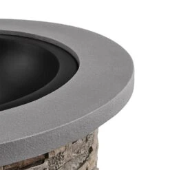 36.00 In. W Envirostone Magnesium Oxide Wood Outdoor Fire Pit With Cover, Cooking Grate, And Poker Included -Fire Place Store envirostone home decorators collection wood burning fire pits 52535 a0 1000