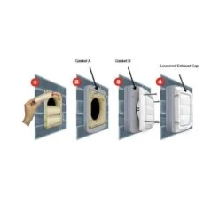 4 In. Replacement Vent Cap And Gasket Kit 11 4 In. Replacement Vent Cap And Gasket Kit -Fire Place Store everbilt flexible ductwork ezfxhd d4 1000