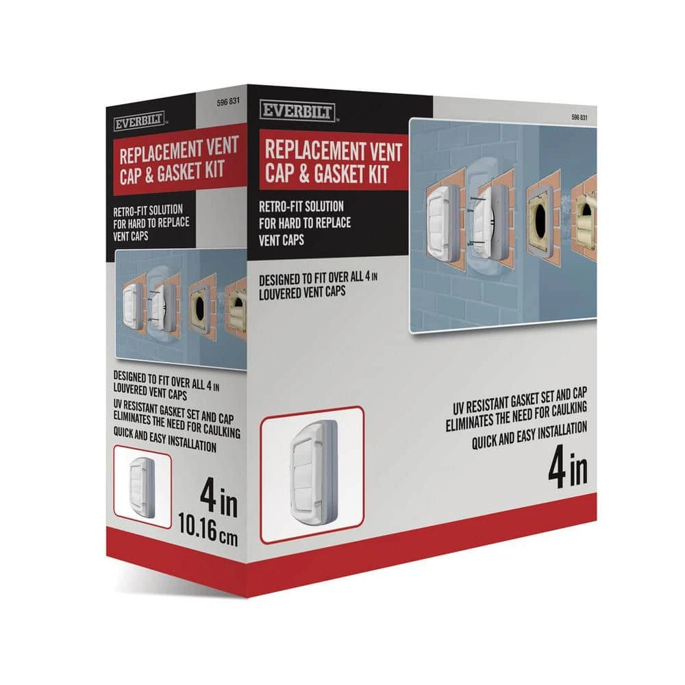 4 In. Replacement Vent Cap And Gasket Kit 2 4 In. Replacement Vent Cap And Gasket Kit - Image 2