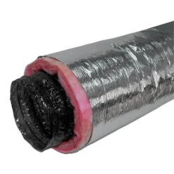 5 In. X 25 Ft. Insulated Flexible Duct R6 Silver Jacket