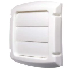 4 In. Louvered Vent Cap In White