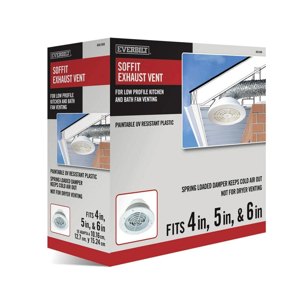 4 In. To 6 In. Soffit Exhaust Vent 2 4 In. To 6 In. Soffit Exhaust Vent - Image 2