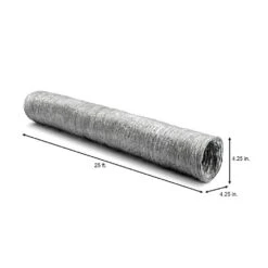 4 In. X 25 Ft. Flexible Foil Duct -Fire Place Store everbilt flexible ductwork td425phd 1f 1000