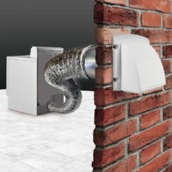 Wide Mouth Dryer Vent Kit With 4 In. X 8 Ft. Aluminum Dryer Duct -Fire Place Store everbilt flexible ductwork td48pmkhd6 c3 1000