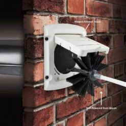 4 In. Hinged Louvered Vent Hood In White -Fire Place Store everbilt gas fittings connectors bhlh4whd 1d 1000