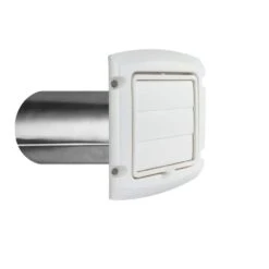 4 In. Hinged Louvered Vent Hood In White -Fire Place Store everbilt gas fittings connectors bhlh4whd a0 1000