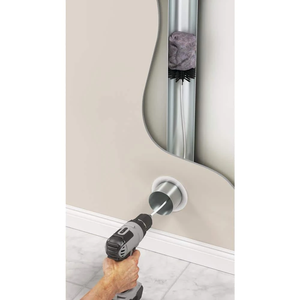 12 Ft. Extendable Drill-Powered Duct Lint Brush Dryer Vent Cleaning Kit 2 12 Ft. Extendable Drill-Powered Duct Lint Brush Dryer Vent Cleaning Kit - Image 2