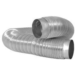 4 In. X 6 Ft. Heavy Duty Aluminum Duct With Collars