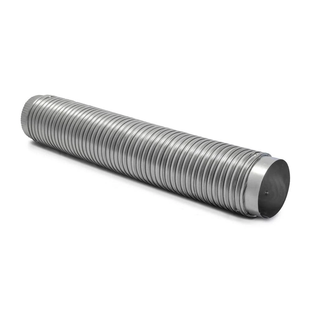 4 In. X 6 Ft. Heavy Duty Aluminum Duct With Collars 5 4 In. X 6 Ft. Heavy Duty Aluminum Duct With Collars - Image 5