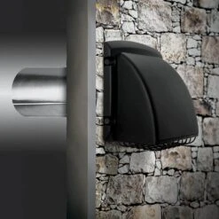 4 In. Wide Mouth Black Vent Hood -Fire Place Store everbilt wall vents bpmh4blkhd6 66 1000