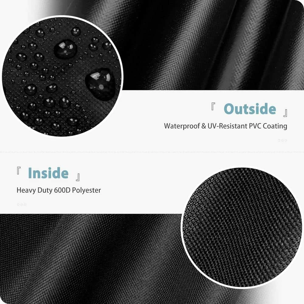 Square Fire Pit Cover, Fits For 28 In. To 32 In. Fire Pit Table,Waterproof And Windproof, 32 In. X 32 In. X 24 In. Black 6 Square Fire Pit Cover, Fits For 28 In. To 32 In. Fire Pit Table,Waterproof And Windproof, 32 In. X 32 In. X 24 In. Black - Image 6