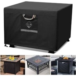 Fire Pit Outdoor Cover Square Super Waterproof 600D Strong Tear Resistant UPF 50+ Cover Fading Resistant, Black 8 Fire Pit Outdoor Cover Square Super Waterproof 600D Strong Tear Resistant UPF 50+ Cover Fading Resistant, Black -Fire Place Store fire pit covers and accessories 28cph039018 c3 1000