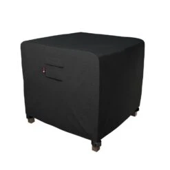 36 In. L X 36in. W Square Fire Pit Cover Outdoor Waterproof And Weatherproof Heavy Duty 600D Patio Fireplace Table Cover