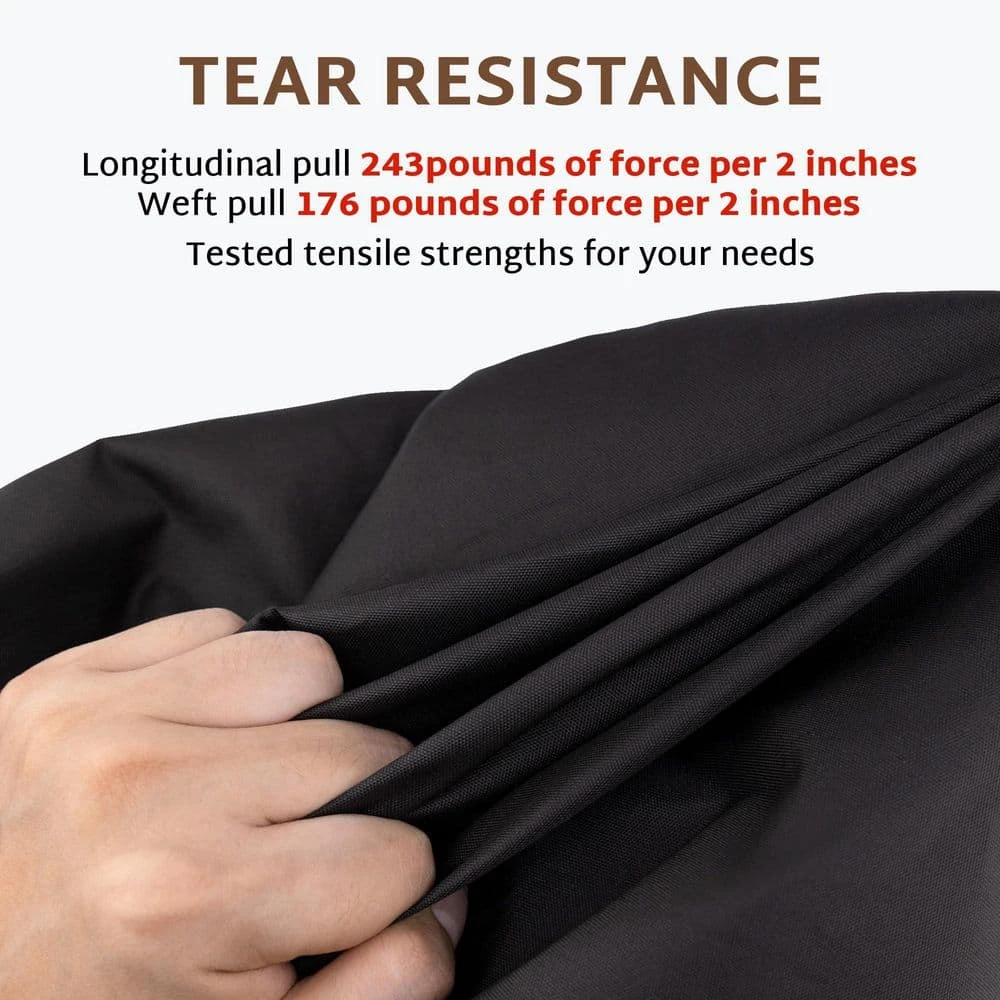 40 In. L X 40in. W Square Fire Pit Cover Outdoor Waterproof And Weatherproof Heavy Duty 600D Patio Fireplace Table Cover 4 40 In. L X 40in. W Square Fire Pit Cover Outdoor Waterproof And Weatherproof Heavy Duty 600D Patio Fireplace Table Cover - Image 4