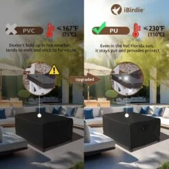 Rectangular Gas Fire Pit Table Cover 44 X 32 In. Outdoor Waterproof And Weatherproof 600D Patio Fireplaces Cover -Fire Place Store fire pit covers and accessories xxxxx8 4f 1000