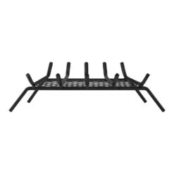 23 In. Black Steel Fireplace Grate -Fire Place Store fireplace grates 51087 e1 1000