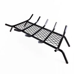 27 In. Black Steel Fireplace Grate