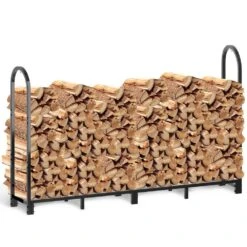 6 Ft. Heavy-Duty Outdoor Firewood Rack