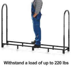 6 Ft. Heavy-Duty Outdoor Firewood Rack -Fire Place Store firewood racks fr 004 76 1000