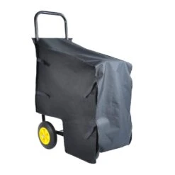 39.37 In. Heavy-Duty Metal Outdoor Firewood Rack With Wheels -Fire Place Store firewood racks nov24fr01 44 1000