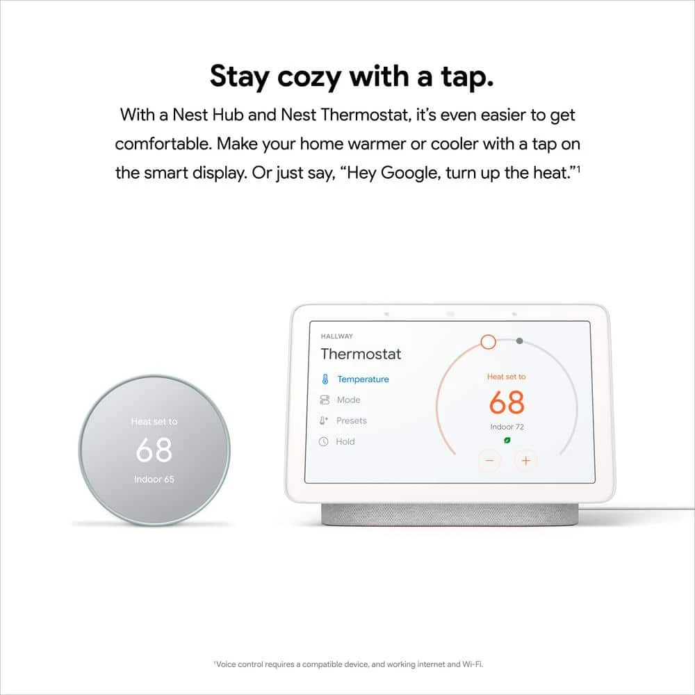 Google Nest Thermostat - Smart Programmable Wi-Fi Thermostat - Fog 8 Google Nest Thermostat - Smart Programmable Wi-Fi Thermostat - Fog - Image 8