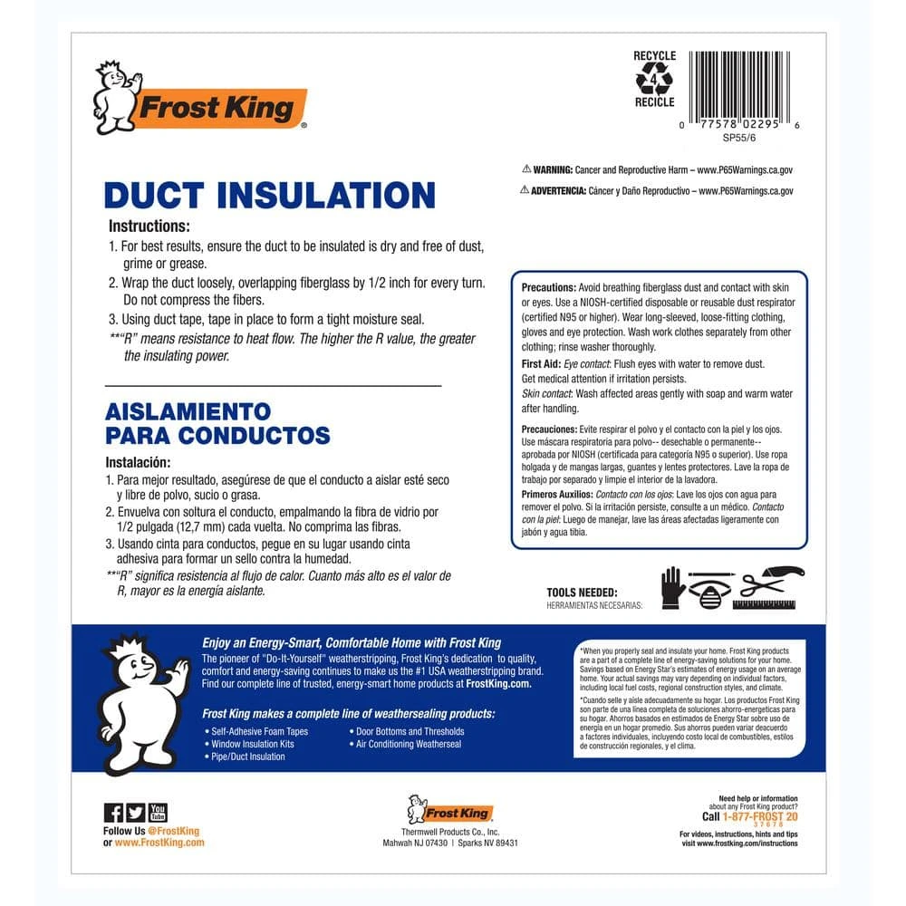12 In. X 15 Ft. Foil And Fiberglass Duct Insulation 5 12 In. X 15 Ft. Foil And Fiberglass Duct Insulation - Image 5