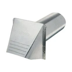 4 In. Airtight Aluminum Dryer Exhaust Pipe And Vent Hood, Built-in Damper