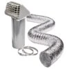 Airtight Dryer Exhaust Kit, 4 In. Exhaust Pipe, Hood And Damper