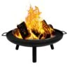 23 In. Outdoor Round Wood Fire Pit