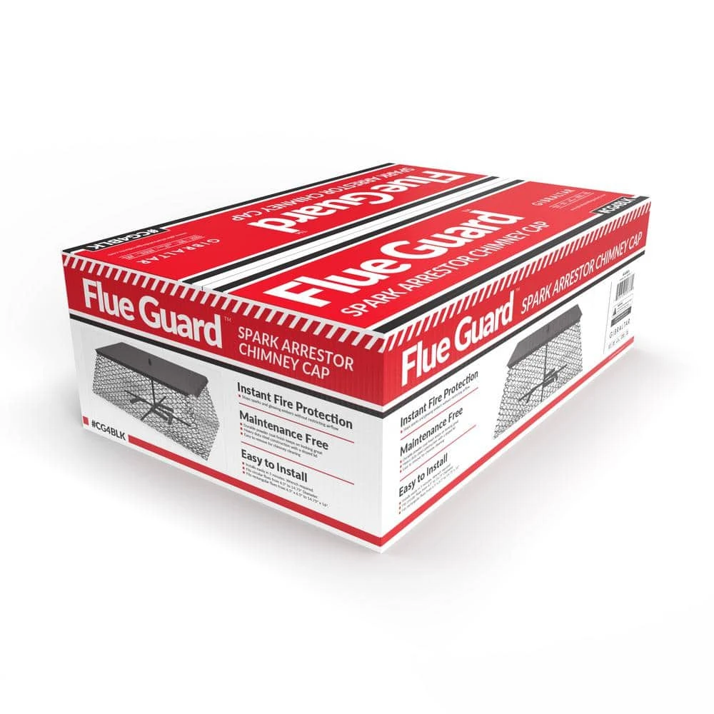 15 In. X 23 In. Galvanized Steel Adjustable Flue Guard Chimney Cap Spark Arrestor In Black 4 15 In. X 23 In. Galvanized Steel Adjustable Flue Guard Chimney Cap Spark Arrestor In Black - Image 4