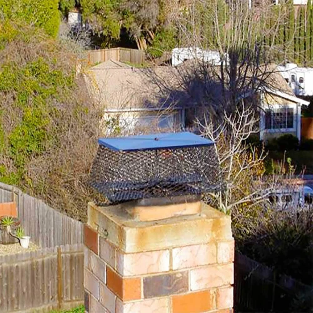 15 In. X 23 In. Galvanized Steel Adjustable Flue Guard Chimney Cap Spark Arrestor In Black 5 15 In. X 23 In. Galvanized Steel Adjustable Flue Guard Chimney Cap Spark Arrestor In Black - Image 5