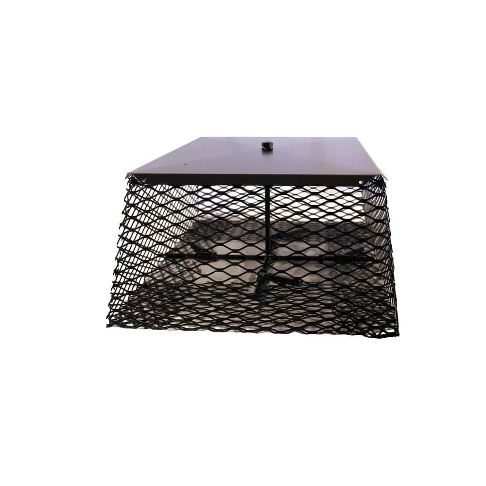 15 In. X 23 In. Galvanized Steel Adjustable Flue Guard Chimney Cap Spark Arrestor In Black 3 15 In. X 23 In. Galvanized Steel Adjustable Flue Guard Chimney Cap Spark Arrestor In Black - Image 3