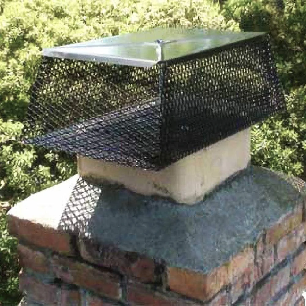 15 In. X 23 In. Galvanized Steel Adjustable Flue Guard Chimney Cap Spark Arrestor In Black 6 15 In. X 23 In. Galvanized Steel Adjustable Flue Guard Chimney Cap Spark Arrestor In Black - Image 6