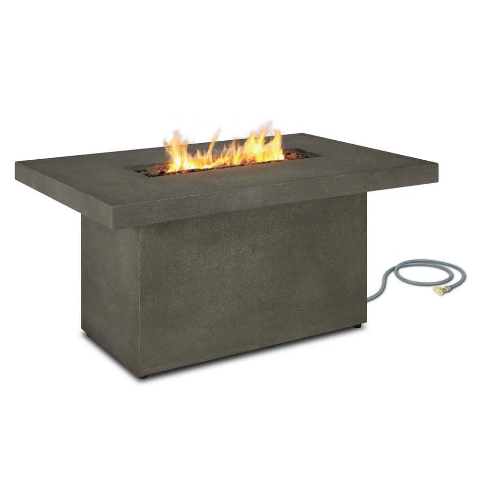 Ventura 50 In. X 24 In. Rectangle MGO Propane Fire Pit In Glacier Gray With Natural Gas Conversion Kit 2 Ventura 50 In. X 24 In. Rectangle MGO Propane Fire Pit In Glacier Gray With Natural Gas Conversion Kit - Image 2