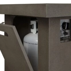 Ventura 50 In. X 24 In. Rectangle MGO Propane Fire Pit In Glacier Gray With Natural Gas Conversion Kit 11 Ventura 50 In. X 24 In. Rectangle MGO Propane Fire Pit In Glacier Gray With Natural Gas Conversion Kit -Fire Place Store glacier gray real flame gas fire pits c9640lp tglg fa 1000